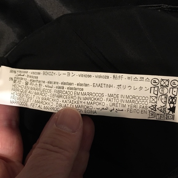 Zara Black satin-like Shirt, Blouse - size L - Picture 3 of 5